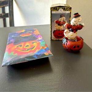 Vintage Artmark 1999 Bobble Halloween Ghost Home Decor Decoration Pumpkin Jack